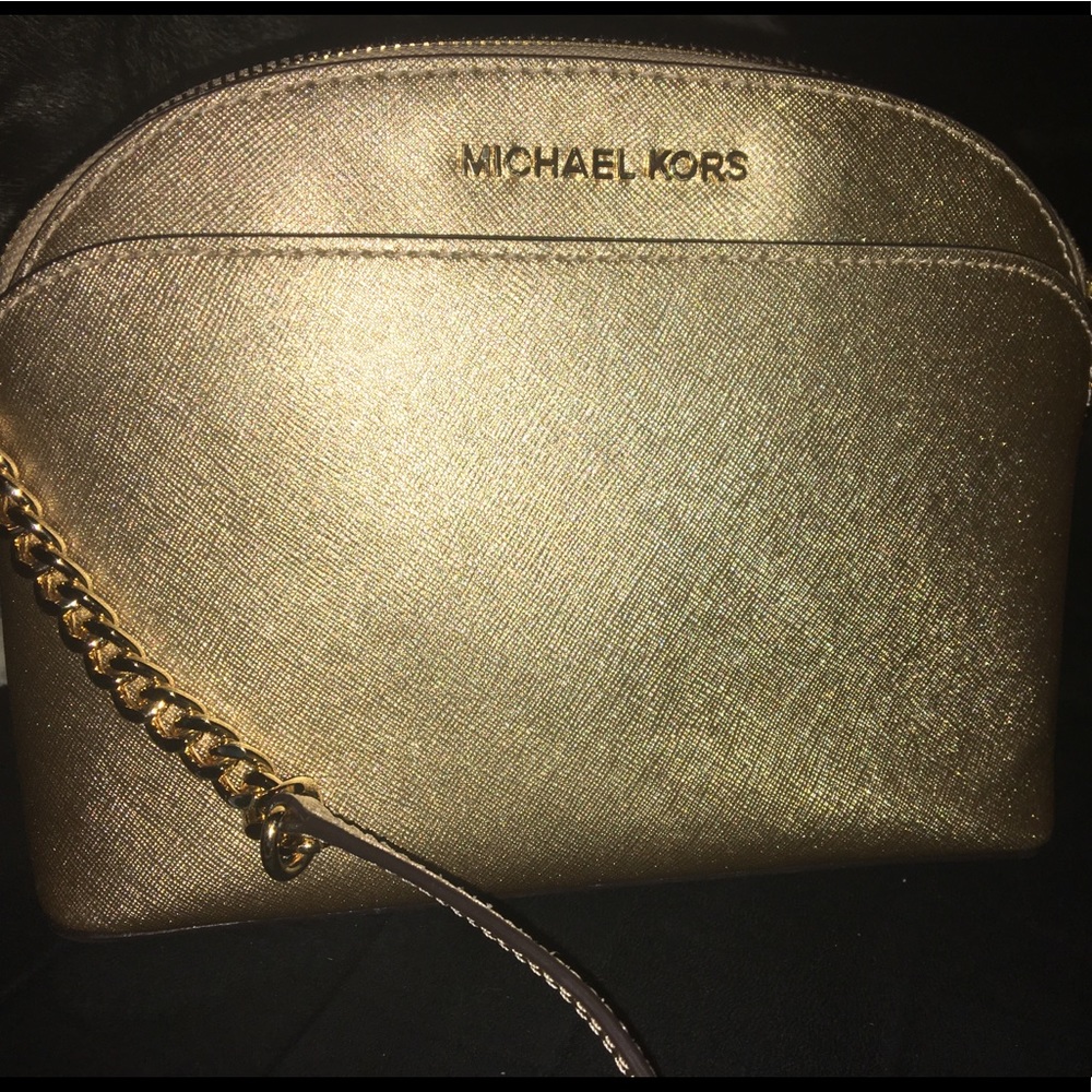 Michael Kors Gold Emmy Crossbody